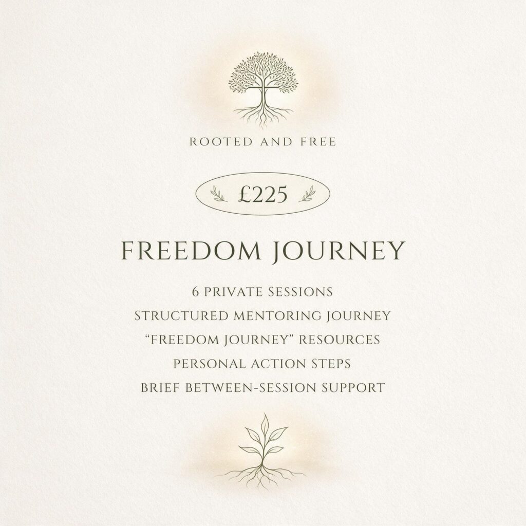 1 to 1 Mentoring Deep Mentoring Journey (10 Sessions ) £395 6 private sessions